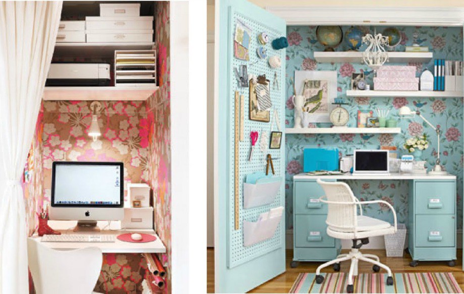 Παίξτε με τα χρώματα και τη διακόσμηση για να δημιουργήσετε ένα όμορφο και χαριτωμένο γραφείο