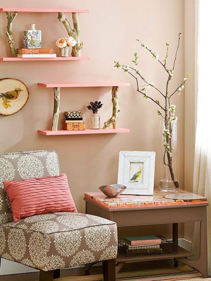 Μοντέρνο και vintage decor με τα ράφια σε πρωταγωνιστικό ρόλο.