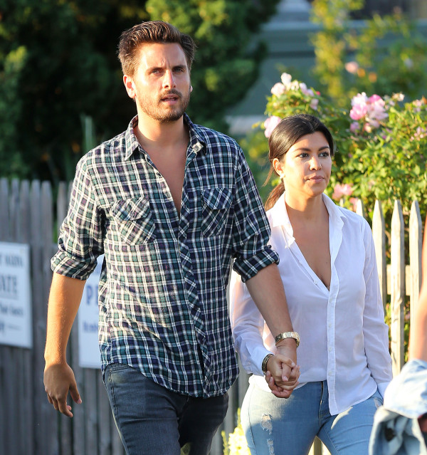 Kourtney Kardashian and Scott Disick go to Harlow in the Hamptons for dinner. Pictured: Kourtney Kardashian and Scott Disick Ref: SPL785357  190614   Picture by: XactpiX/Splash News Splash News and Pictures Los Angeles:	310-821-2666 New York:	212-619-2666 London:	870-934-2666 photodesk@splashnews.com 