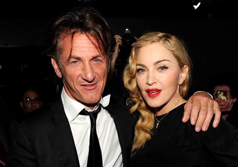 NEW YORK, NY - SEPTEMBER 24:  (Exclusive Coverage)  Sean Penn and Madonna attend Madonna and Steven Klein secretprojectrevolution at the Gagosian Gallery on September 24, 2013 in New York City.  (Photo by Kevin Mazur/Getty Images)