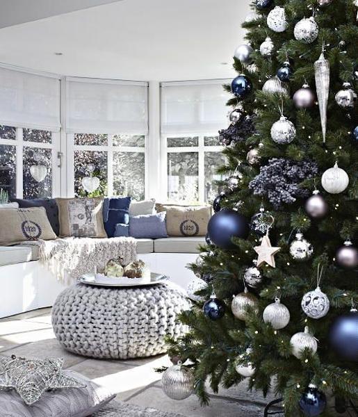 Blue and White