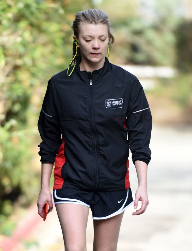 EXCLUSIVE: Natalie Dormer enjoying a morning walk after the Golden Globe Awards!