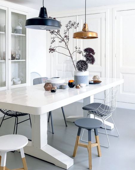 Το μοντέρνο decor αγαπά τα ανατρεπτικά στοιχεία και στο χώρο της τραπεζαρίας.