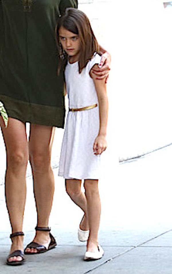 Katie Holmes and Suri Cruise walking in Soho in NYC