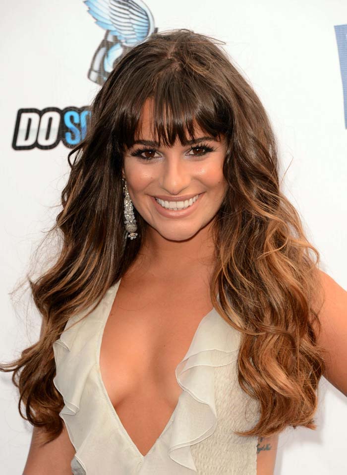 SANTA MONICA, CA - AUGUST 19:  Actress Lea Michele arrives at the 2012 Do Something Awards at Barker Hangar on August 19, 2012 in Santa Monica, California.  (Photo by Jason Merritt/Getty Images)