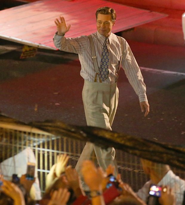 Brad Pitt Filming more scenes for Allied in Grand Canaria.