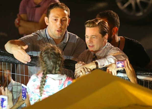Brad Pitt Filming more scenes for Allied in Grand Canaria.