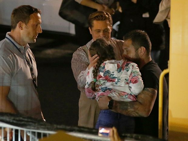 Brad Pitt Filming more scenes for Allied in Grand Canaria.
