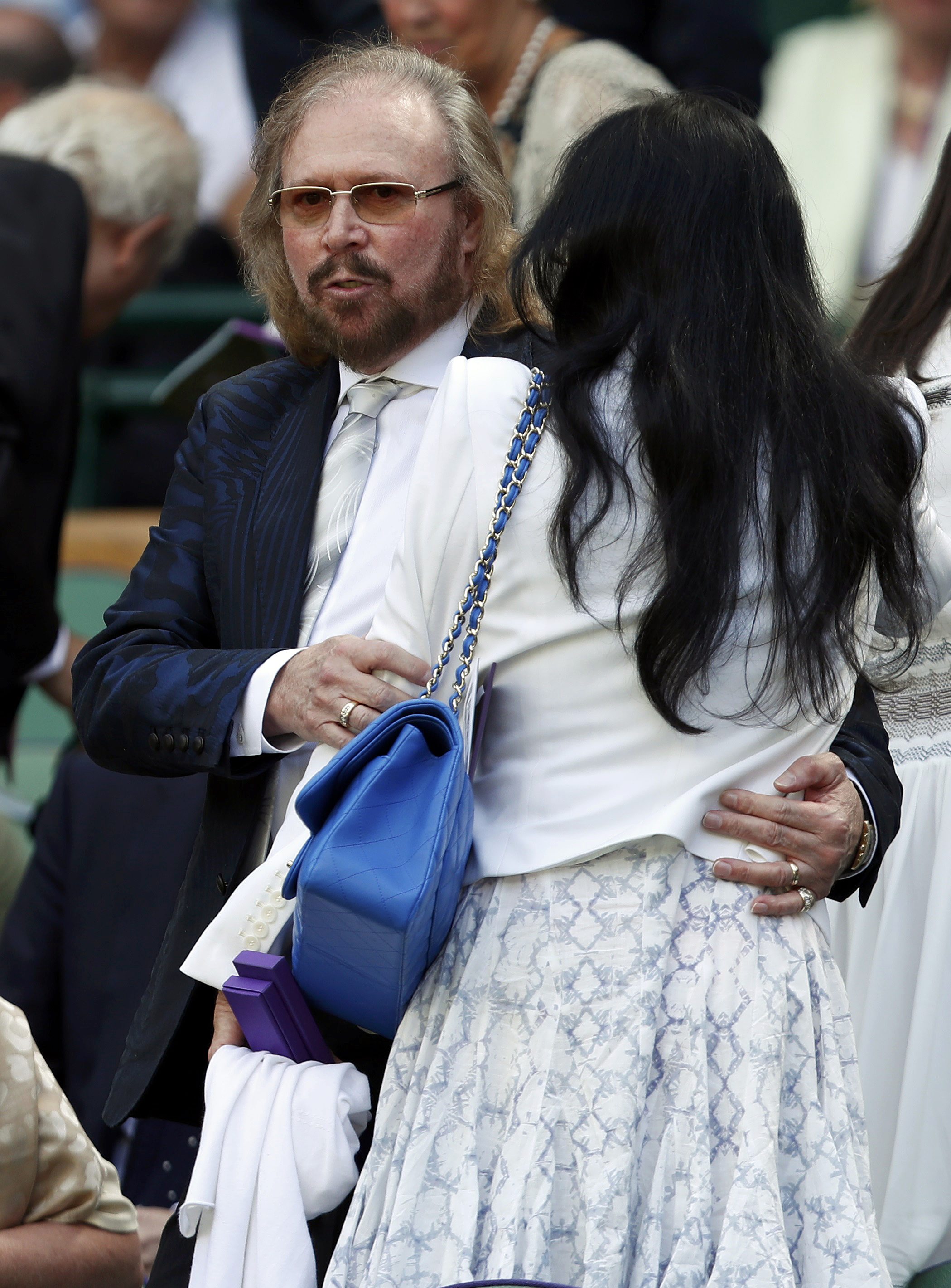 Britain Tennis - Wimbledon - All England Lawn Tennis & Croquet Club, Wimbledon, England - 7/7/16 Musician Barry Gibb in the royal box on centre court REUTERS/Ben Curtis/Pool