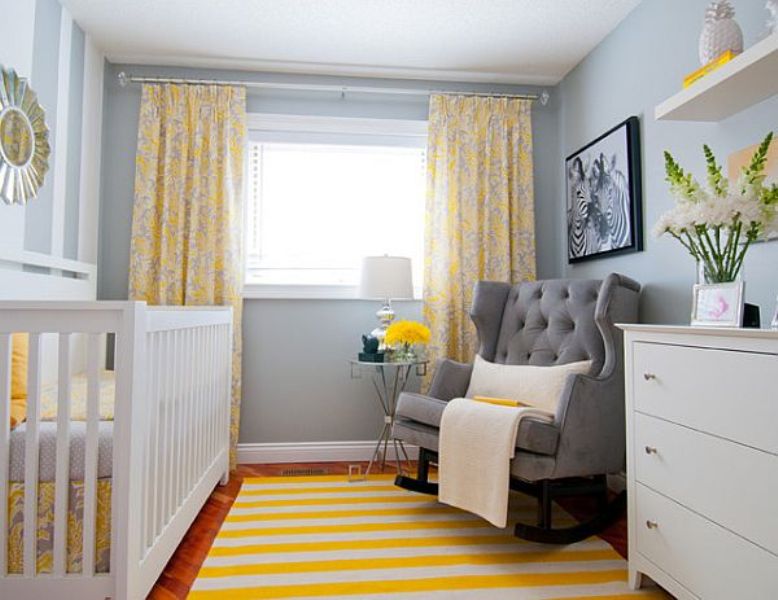 white-yellow-and-grey-color-scheem-baby-room
