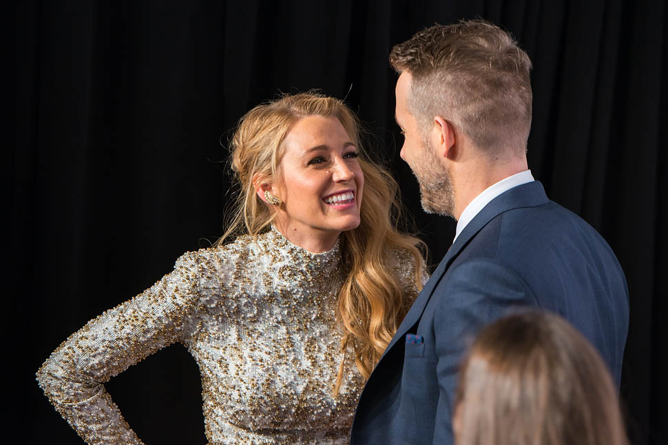NEW YORK, NY - FEBRUARY 10: Actors Blake Lively (L) and Ryan Reynolds attend the 2016 amfAR New York Gala at Cipriani Wall Street on February 10, 2016 in New York City. (Photo by Michael Stewart/Getty Images)