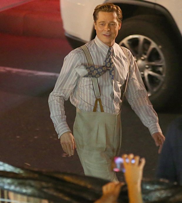 Brad Pitt Filming more scenes for Allied in Grand Canaria.